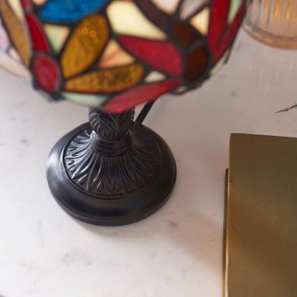 Endon 64246 - Lámpara de sobremesa Tiffany LORETTE 1xE14/40W/230V Ø 15 cm