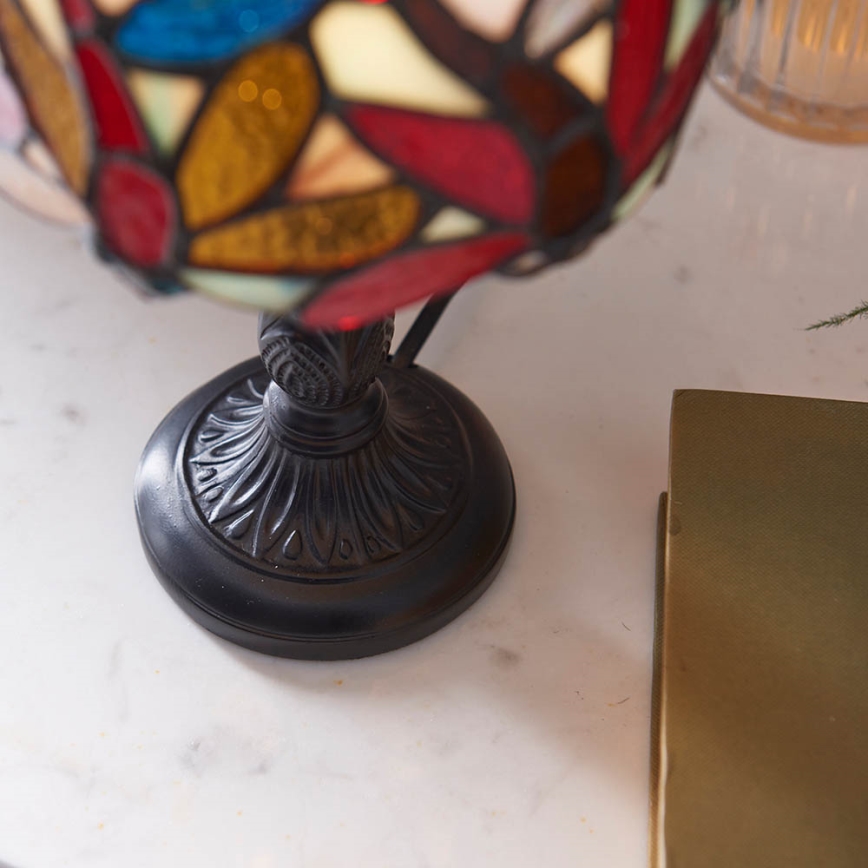 Endon 64246 - Lámpara de sobremesa Tiffany LORETTE 1xE14/40W/230V Ø 15 cm