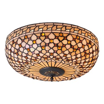 Endon 64276 - Plafón MILLE FEUX 2xE27/60W/230V diá. 45 cm