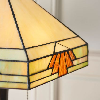 Endon 64286 - Lámpara de mesa NEVADA 2xE27/60W/230V diá. 40 cm