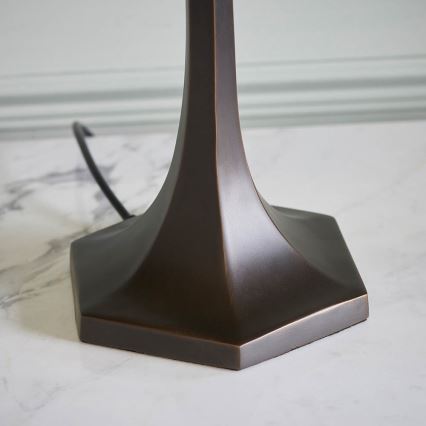 Endon 64286 - Lámpara de mesa NEVADA 2xE27/60W/230V diá. 40 cm