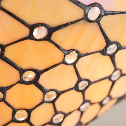 Endon 64300 - Lámpara de techo de superficie estilo Tiffany PEARL 3xE27/60W/230V Ø 37 cm