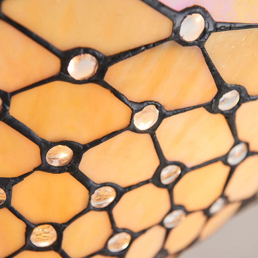 Endon 64300 - Lámpara de techo de superficie estilo Tiffany PEARL 3xE27/60W/230V Ø 37 cm