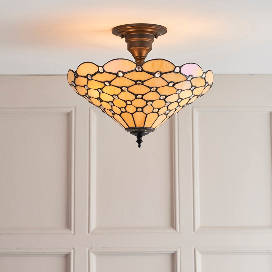 Endon 64300 - Lámpara de techo PEARL 3xE27/60W/230V diá. 37 cm