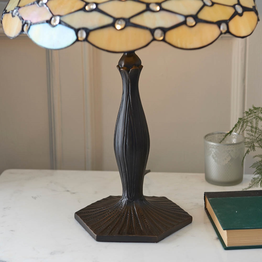 Endon 64301 - Lámpara de mesa PEARL 1xE27/60W/230V diá. 37 cm