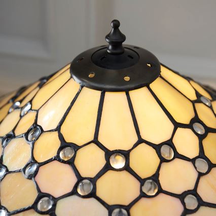 Endon 64301 - Lámpara de mesa PEARL 1xE27/60W/230V diá. 37 cm