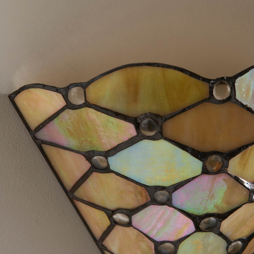 Endon 64302 - Aplique de pared Tiffany PEARL 1xE14/40W/230V
