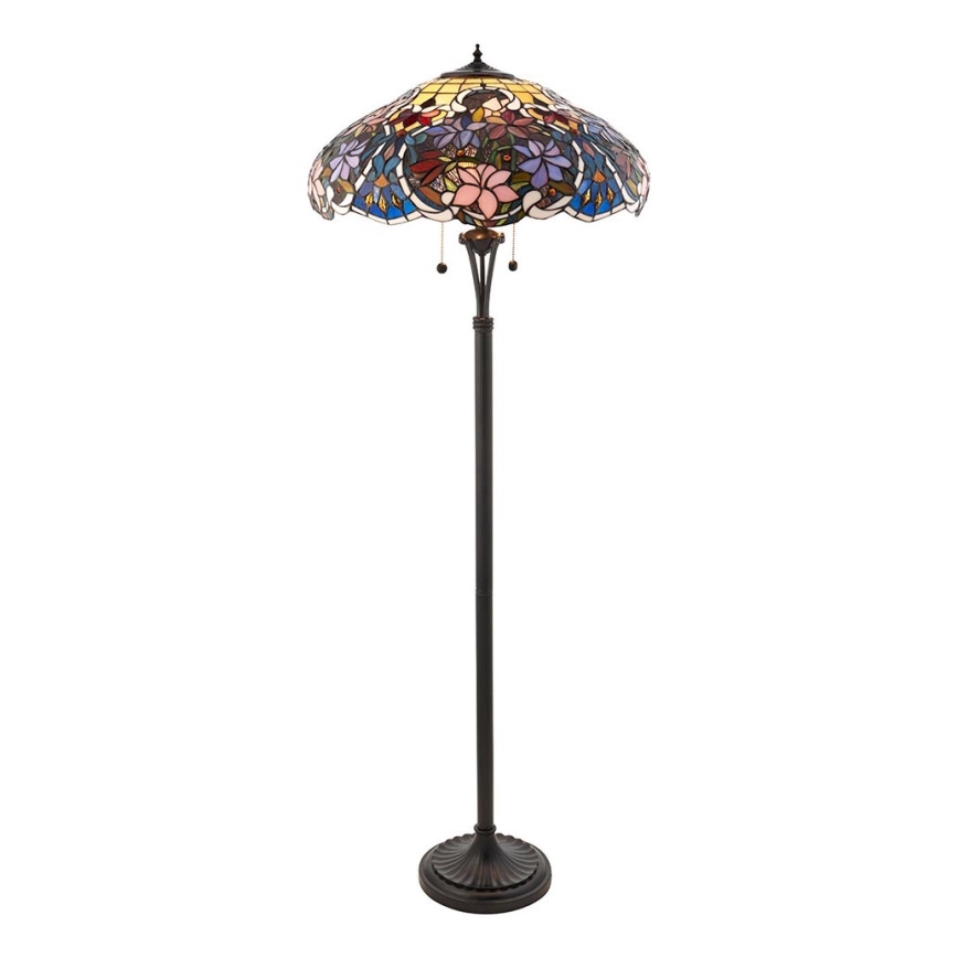 Endon 64323 - Lámpara de pie SULLIVAN 2xE27/60W/230V Ø 56 cm
