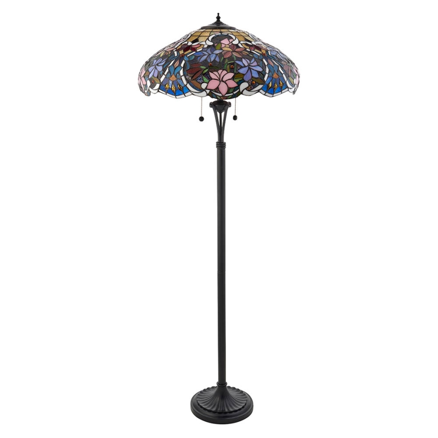 Endon 64323 - Lámpara de pie SULLIVAN 2xE27/60W/230V Ø 56 cm