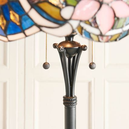 Endon 64323 - Lámpara de pie SULLIVAN 2xE27/60W/230V Ø 56 cm