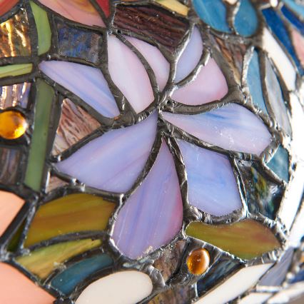 Endon 64323 - Lámpara de pie Tiffany SULLIVAN 2xE27/60W/230V Ø 56 cm