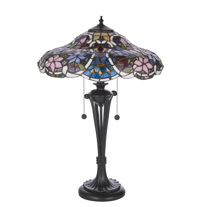 Endon 64326 - Lámpara de mesa SULLIVAN 2xE27/60W/230V diá. 40 cm