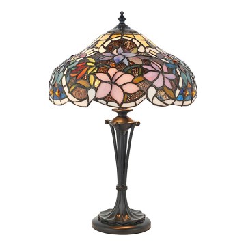 Endon 64327 - Lámpara de mesa SULLIVAN 2xE14/40W/230V diá. 30 cm