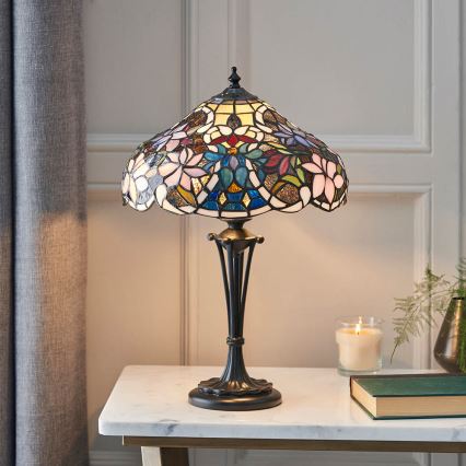 Endon 64327 - Lámpara de mesa SULLIVAN 2xE14/40W/230V diá. 30 cm