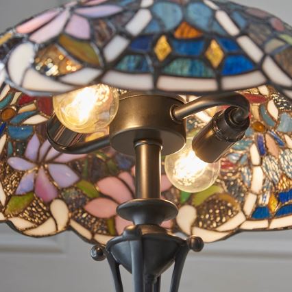 Endon 64327 - Lámpara de mesa SULLIVAN 2xE14/40W/230V diá. 30 cm
