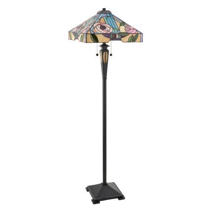 Endon 64383 - Lámpara de pie WILLIOW 2xE27/60W/230V Ø 42,5 cm