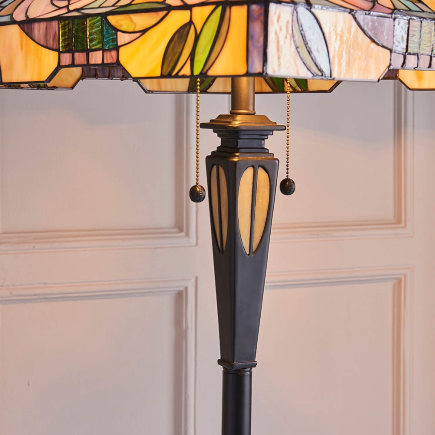 Endon 64383 - Lámpara de pie WILLIOW 2xE27/60W/230V Ø 42,5 cm