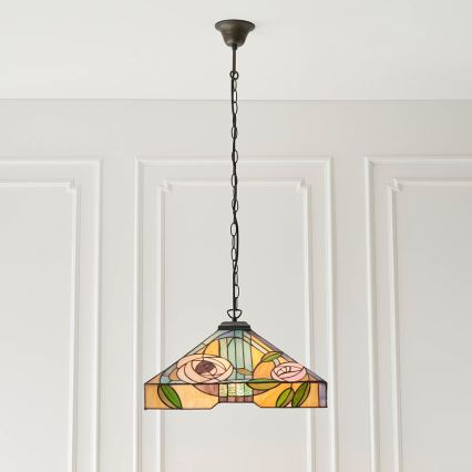 Endon 64384 - Lámpara colgante con cadena WILLOW 3xE27/60W/230V