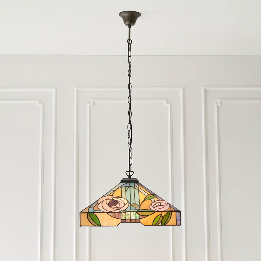 Endon 64384 - Lámpara colgante con cadena WILLOW 3xE27/60W/230V