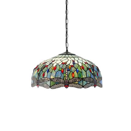 Endon 66148 - Lámpara colgante con cadena LIBÉLULA 3xE27/60W/230V diá. 50 cm