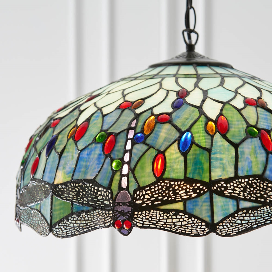 Endon 66148 - Lámpara colgante con cadena LIBÉLULA 3xE27/60W/230V diá. 50 cm