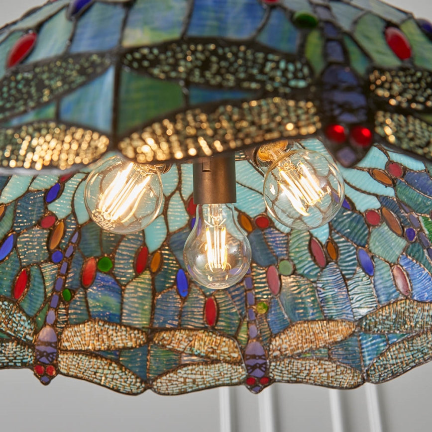 Endon 66148 - Lámpara colgante con cadena LIBÉLULA 3xE27/60W/230V diá. 50 cm