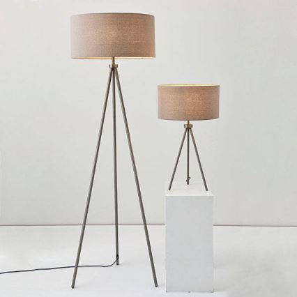 Endon 66986 - Lámpara de mesa TRI 1xE27/40W/230V latón/beige
