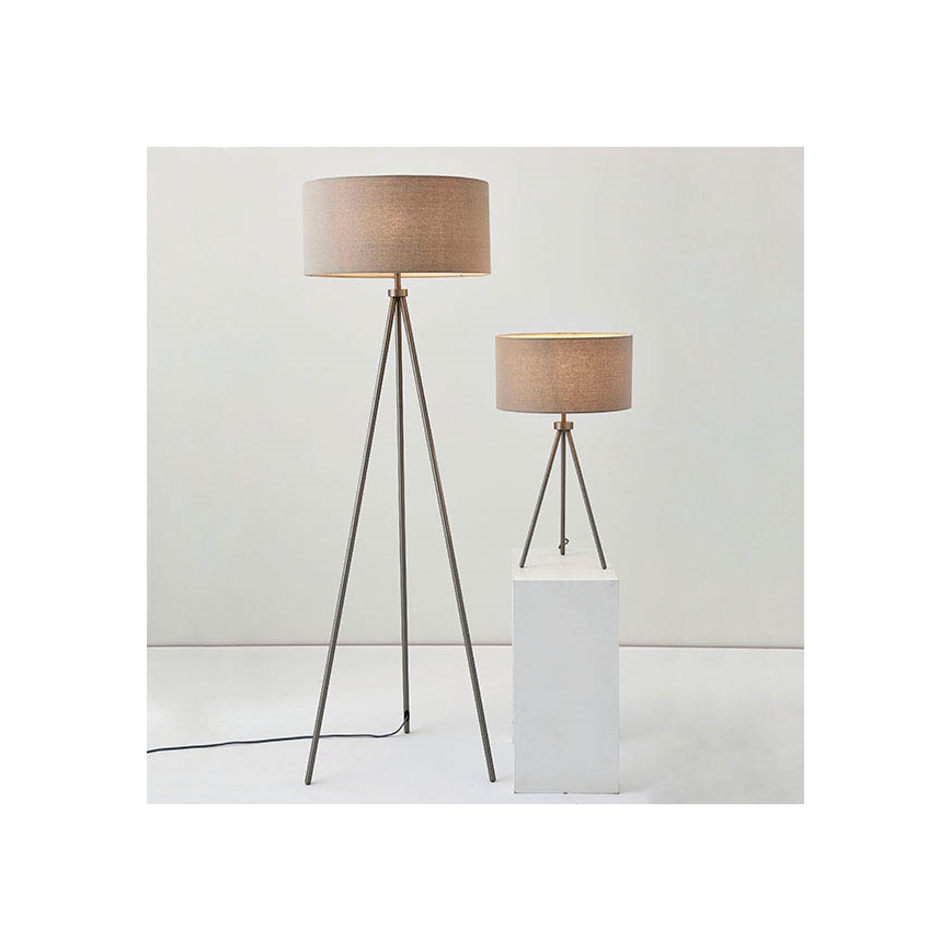 Endon 66986 - Lámpara de mesa TRI 1xE27/40W/230V latón/beige