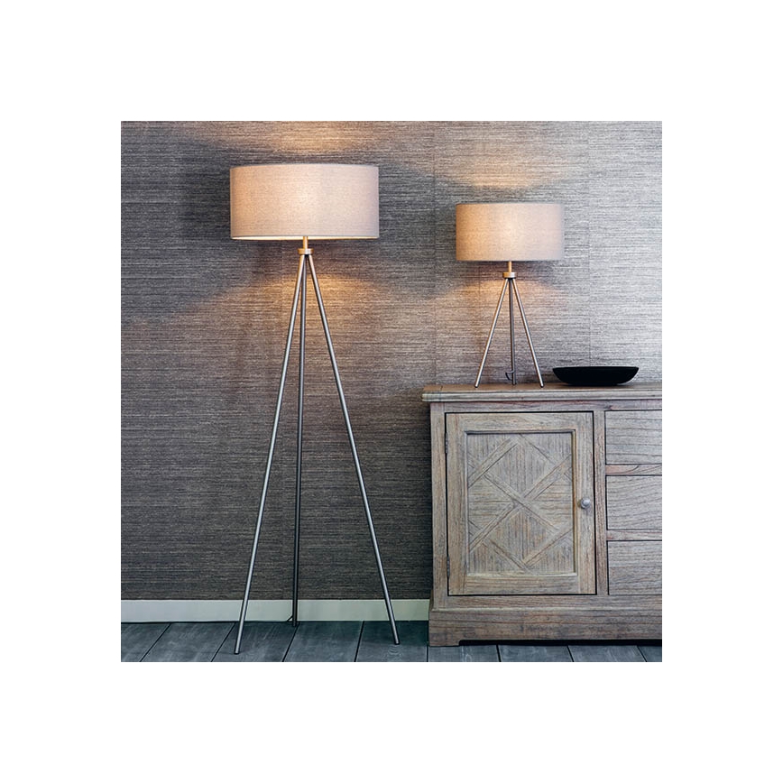 Endon 66986 - Lámpara de mesa TRI 1xE27/40W/230V latón/beige