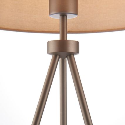 Endon 66986 - Lámpara de mesa TRI 1xE27/40W/230V latón/beige