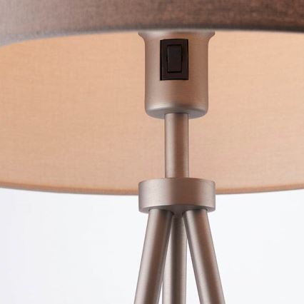 Endon 66987 - Lámpara de pie TRI 1xE27/60W/230V beige