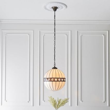 Endon 67045 - Lámpara colgante con cadena FARGO 1xE27/60W/230V diá. 40 cm