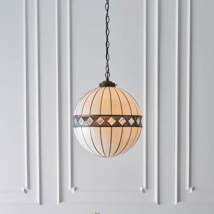 Endon 67045 - Lámpara colgante con cadena FARGO 1xE27/60W/230V diá. 40 cm