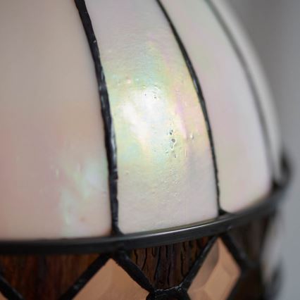 Endon 67045 - Lámpara colgante con cadena Tiffany FARGO 1x E27/60W/230V diámetro 40 cm