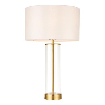 Endon 68802 - Lámpara de mesa táctil regulable LESSINA 1xE27/10W/230V dorada/blanca