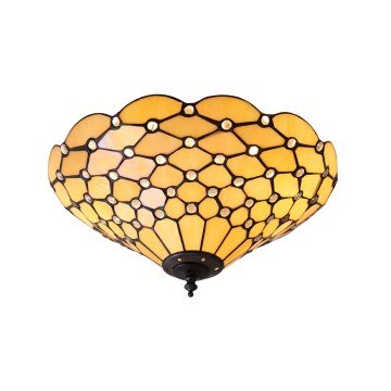 Endon 70242 - Lámpara de techo Tiffany PEARL 2xE27/60W/230V Ø 37 cm