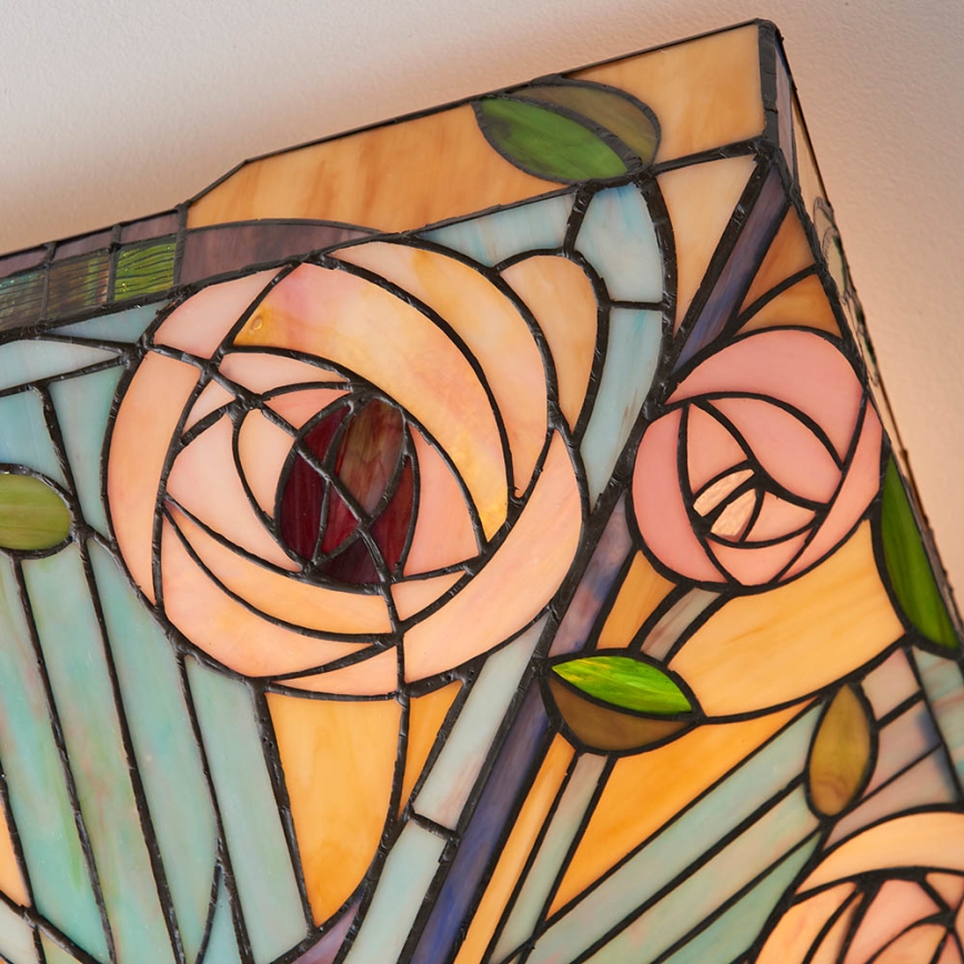 Endon 70698 - Lámpara de techo Tiffany WILLOW 2xE27/60W/230V