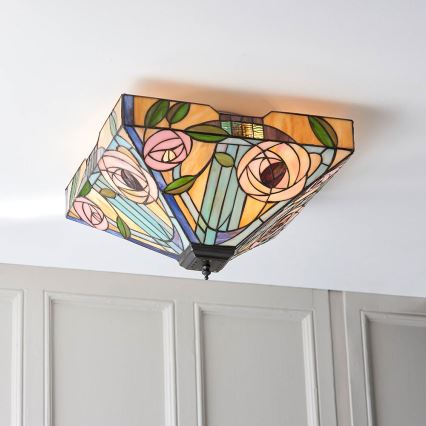 Endon 70698 - Plafón WILLOW 2xE27/60W/230V