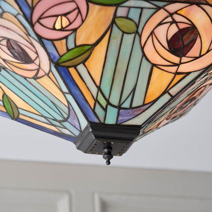 Endon 70698 - Plafón WILLOW 2xE27/60W/230V