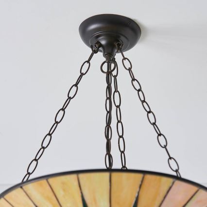 Endon 70754 - Lámpara colgante con cadena DARK STAR 3xE27/60W/230V diá. 49 cm