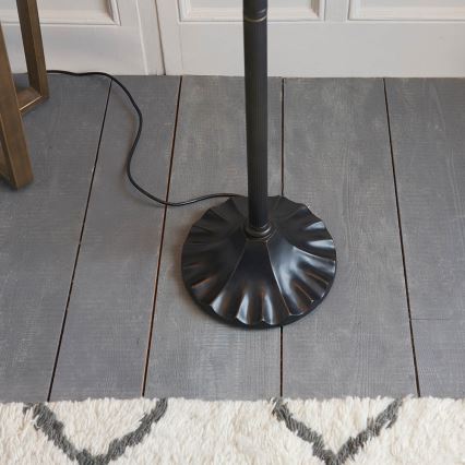 Endon 70936 - Lámpara de pie FARGO 2xE27/60W/230V Ø 50 cm