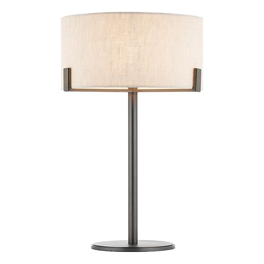 Endon 72631 - Lámpara de mesa HAYFIELD 1xE27/40W/230V bronce/gris