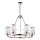 Endon 74128 - Lámpara colgante con cadena EASTON 6xE14/6W/230V cromo brillante