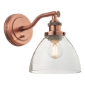 Endon 76334 - Aplique de pared tipo spot HANSEN 1xE14/40W/230V acabado en cobre