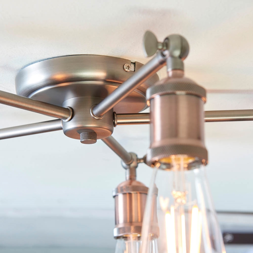 Endon 76336 - Foco HAL 5xE27/10W/230V bronce/cobre