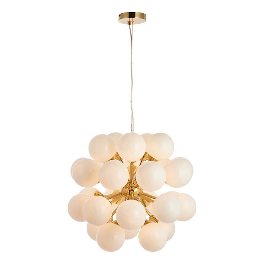 Endon 76499 - Lámpara colgante con cable OSCAR 28xG9/18W/230V dorada