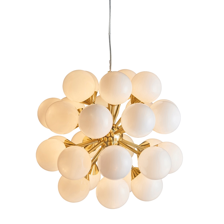 Endon 76499 - Lámpara colgante con cable OSCAR 28xG9/18W/230V dorada