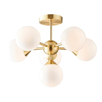 Endon 76501 - Lámpara colgante con varilla OSCAR 6xG9/5W/230V dorada