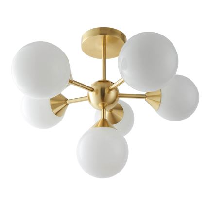 Endon 76501 - Lámpara colgante con varilla OSCAR 6xG9/5W/230V dorada