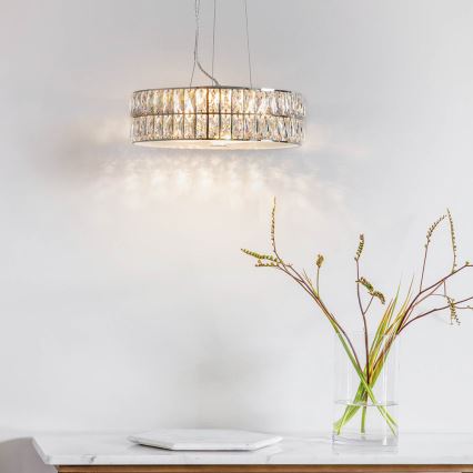 Endon 76513 - Lámpara colgante LED VERINA con cable 5xLED/5W/230V, cromado brillante